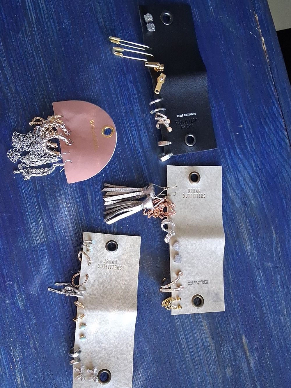 Lot of Pierced Earrings Gold, Silver, & Rose Gold Tones - 22 Pairs